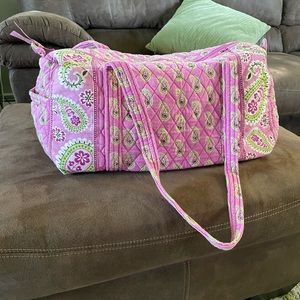 Pink Paisley Vera Bradley travel duffel bag (small).